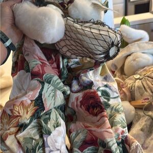 Mary Engelbreit Floral Fabric with Green and Cream